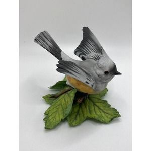 Lenox Garden Bird Sculptor Collection -Tufted Titmouse pre-owned with COA